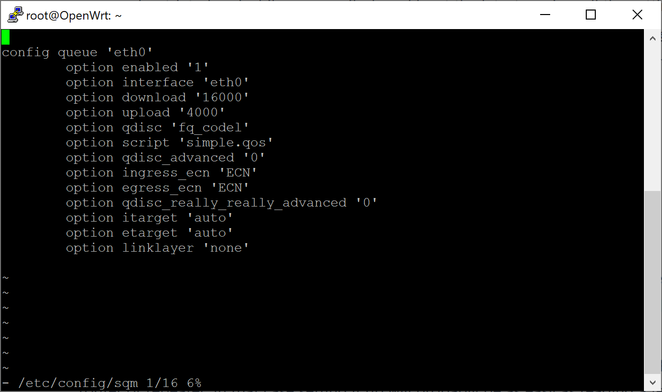 SQM config